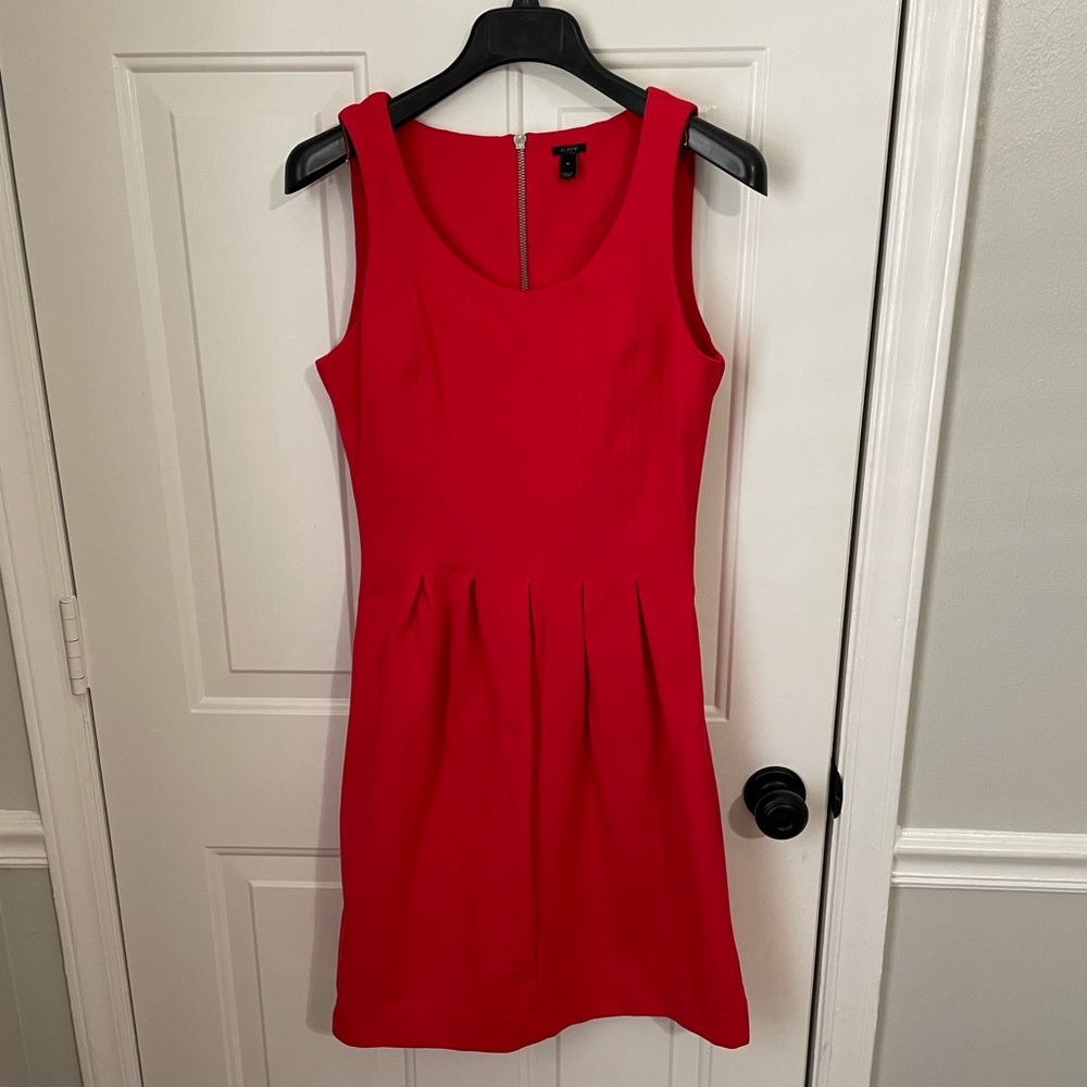 J. Crew Red Dress size 4